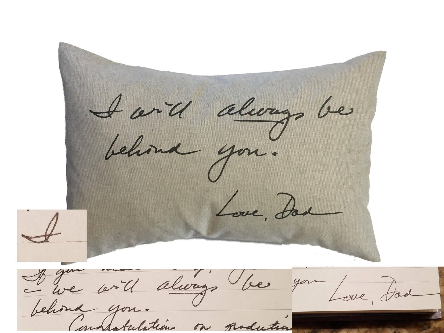 HANDWRITING memory custom handwriting PILLOW