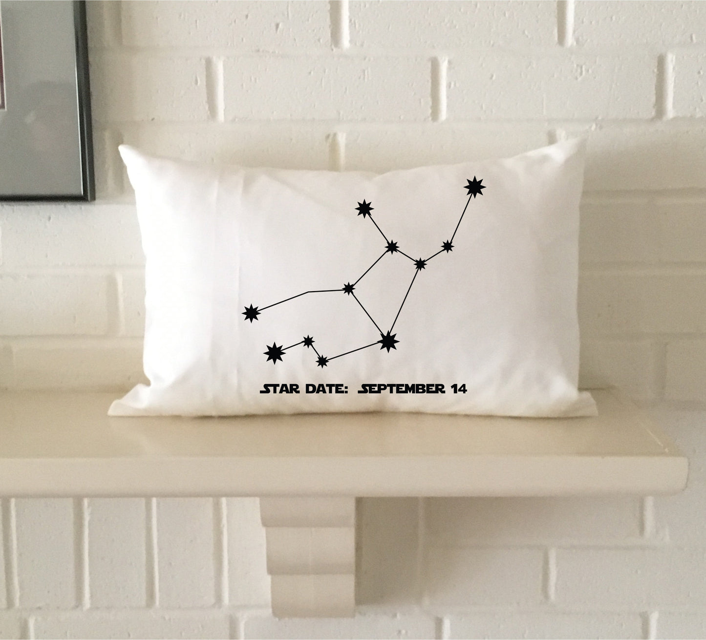 Personalized Virgo constellation map zodiac gift pillow with birthday "star date" for boyfriend, girlfriend, son, daughter, or yourself!