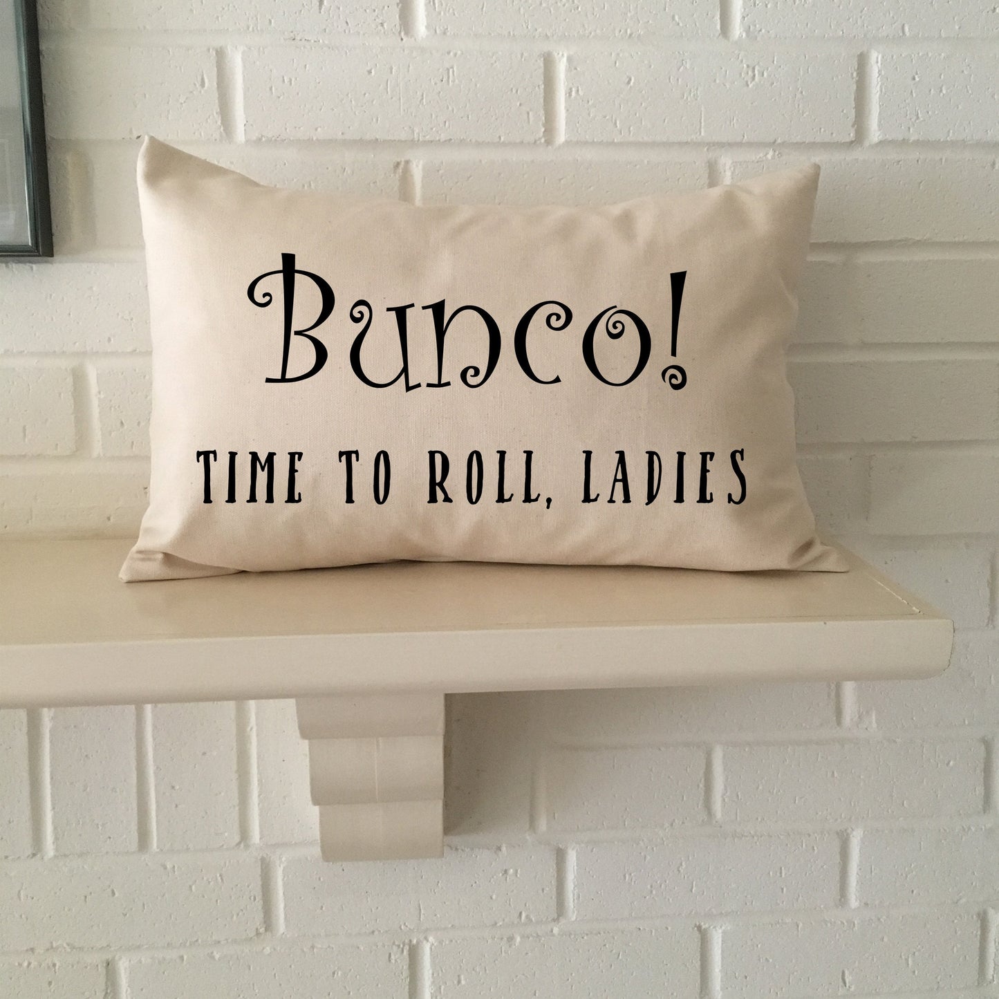 Bunco pillow, Bunco Party decor, Bunco queen, Bunco party decor