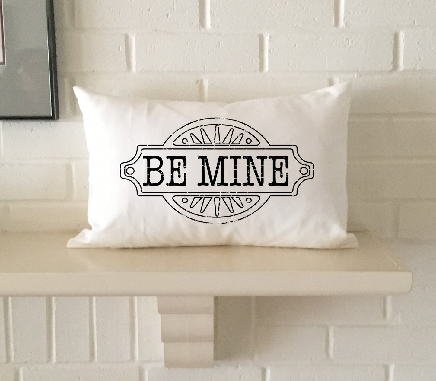 LOVE YOU Sweetheart sayings pillow or your own words pillow lightly distressed for your Valentine or home decor