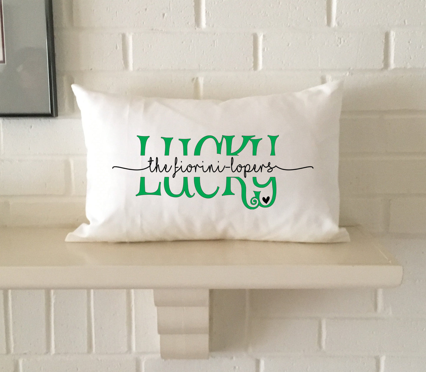 Personalized couples St Patrick Day pillow, Irish decor for your engagement, wedding, newlywed St Paddy's home in pure cotton or pure linen