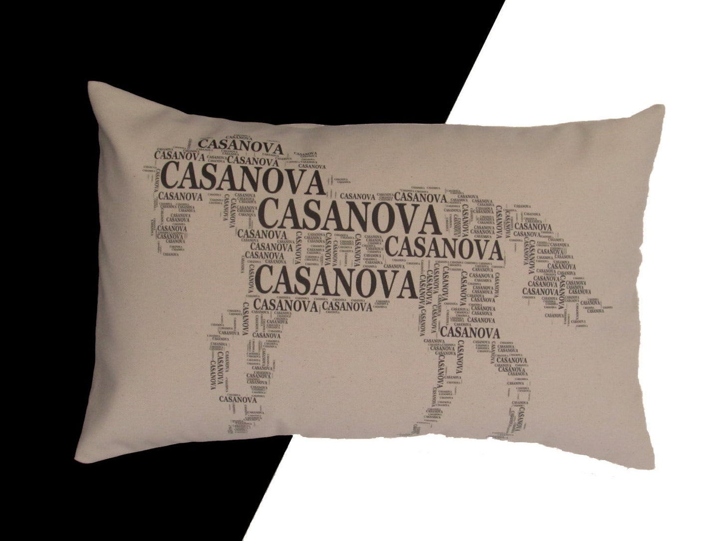 HORSE NAME pillow. Custom typography pillow with your horse's name, pet name pillow, horse lover