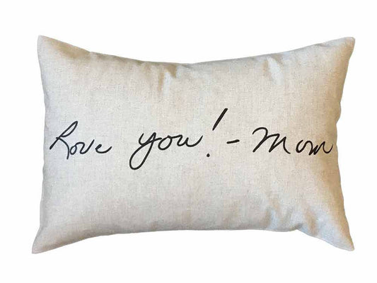 HANDWRITING PILLOW sympathy gift