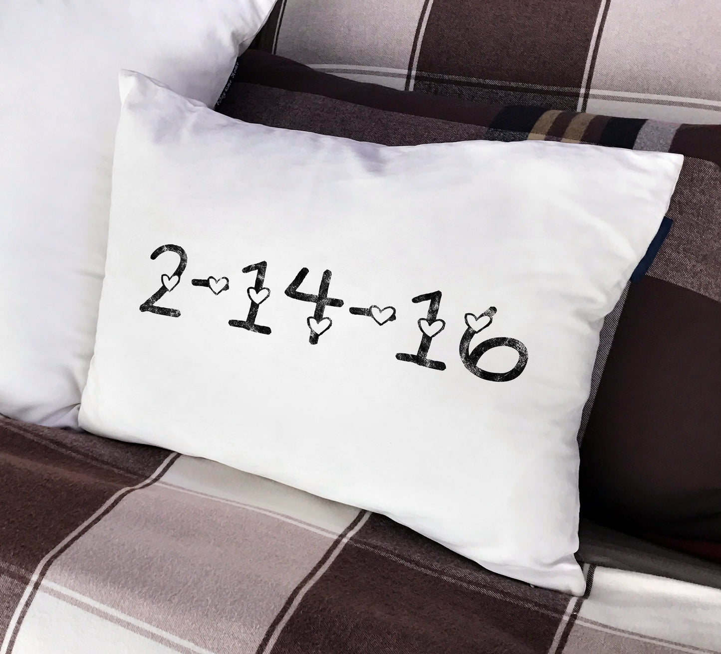 Date pillow Personalized with your special date.