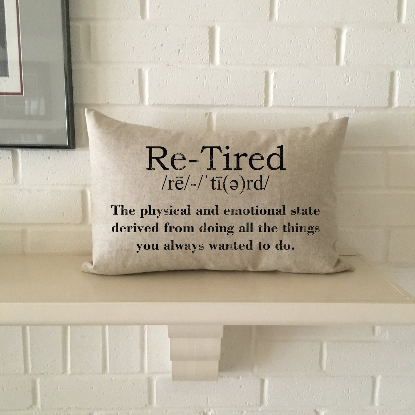 Retirement pillow gift for young retiree