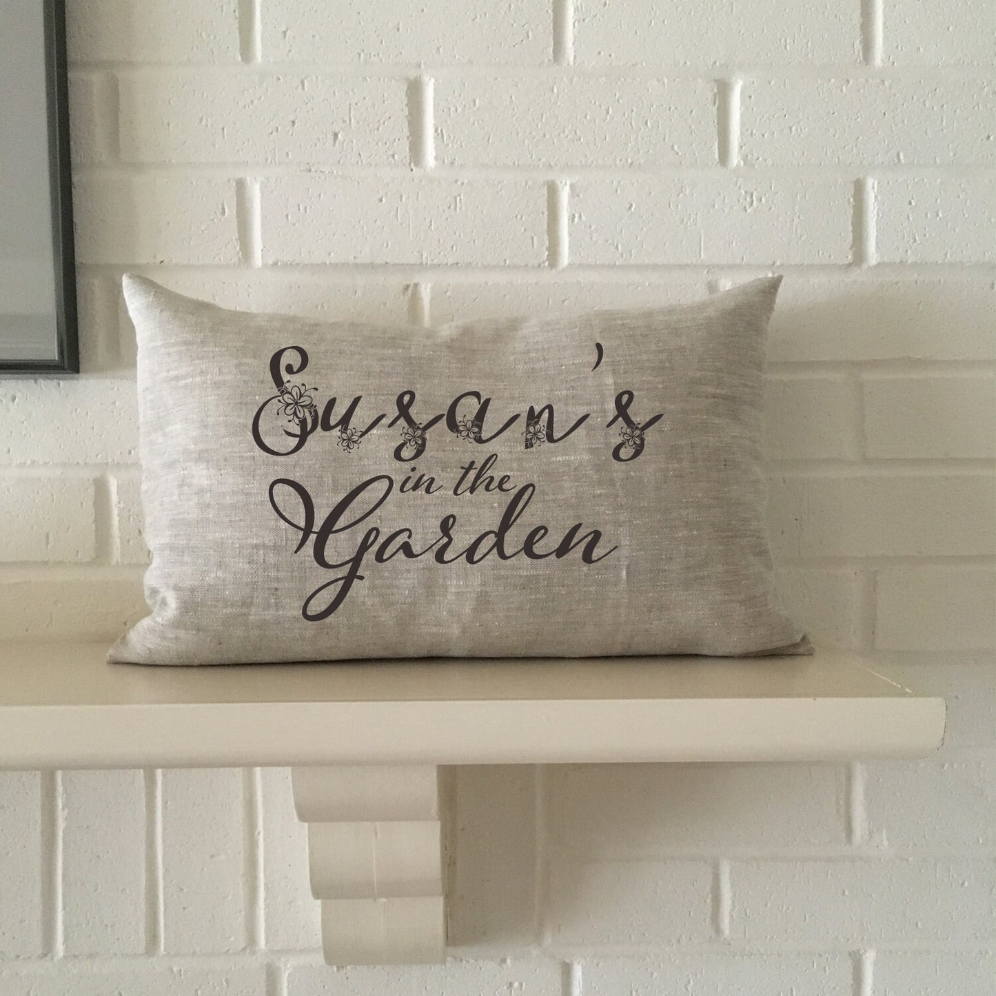 Personalized gift for the gardener, gardeners pillow, garden lovers pillow to let them know you're "in the garden."