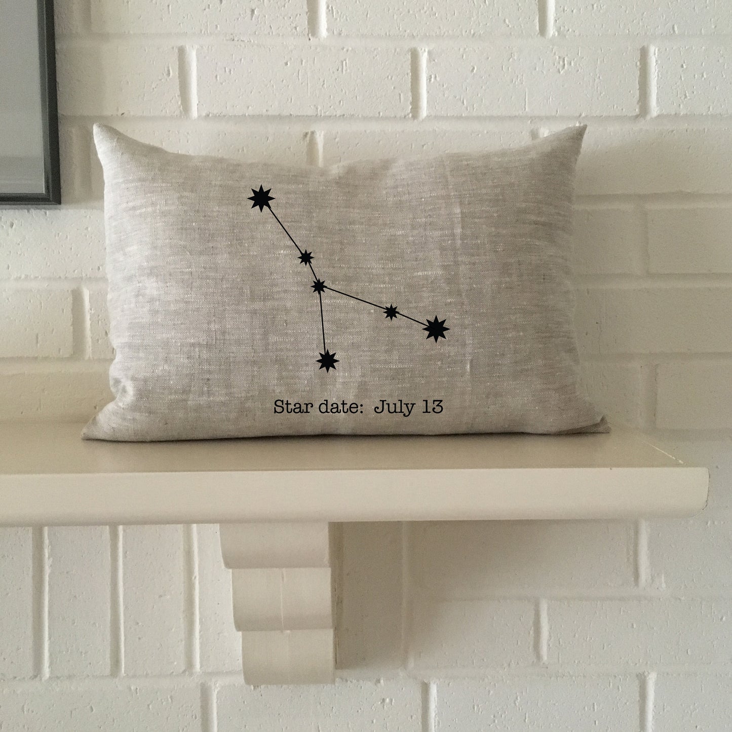 Personalized Cancer constellation zodiac gift accent pillow with birthday "star date" for boyfriend, girlfriend, son, daughter, or yourself!