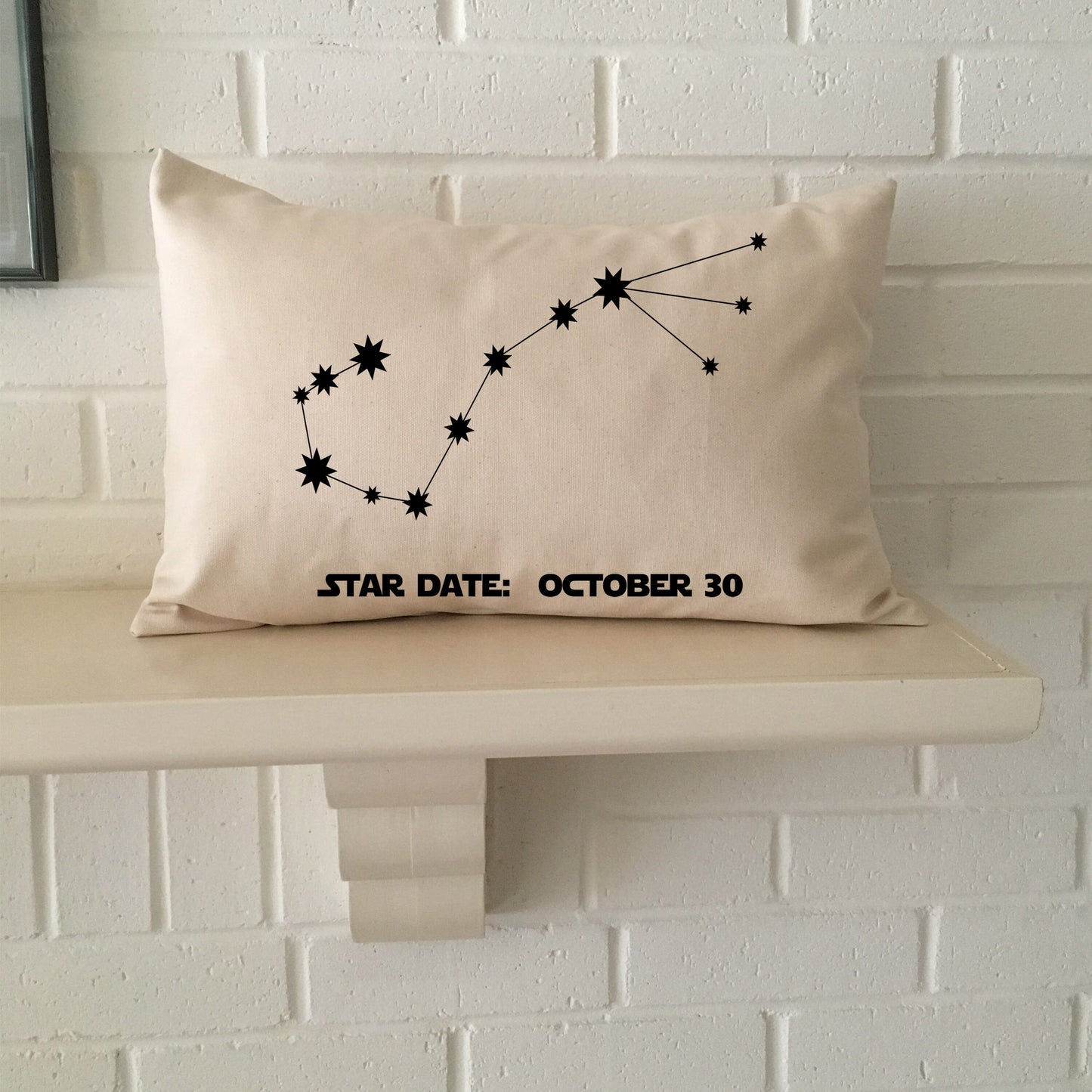 Personalized Scorpio constellation zodiac gift pillow with birthday "star date" for boyfriend, girlfriend, son, daughter, or yourself!