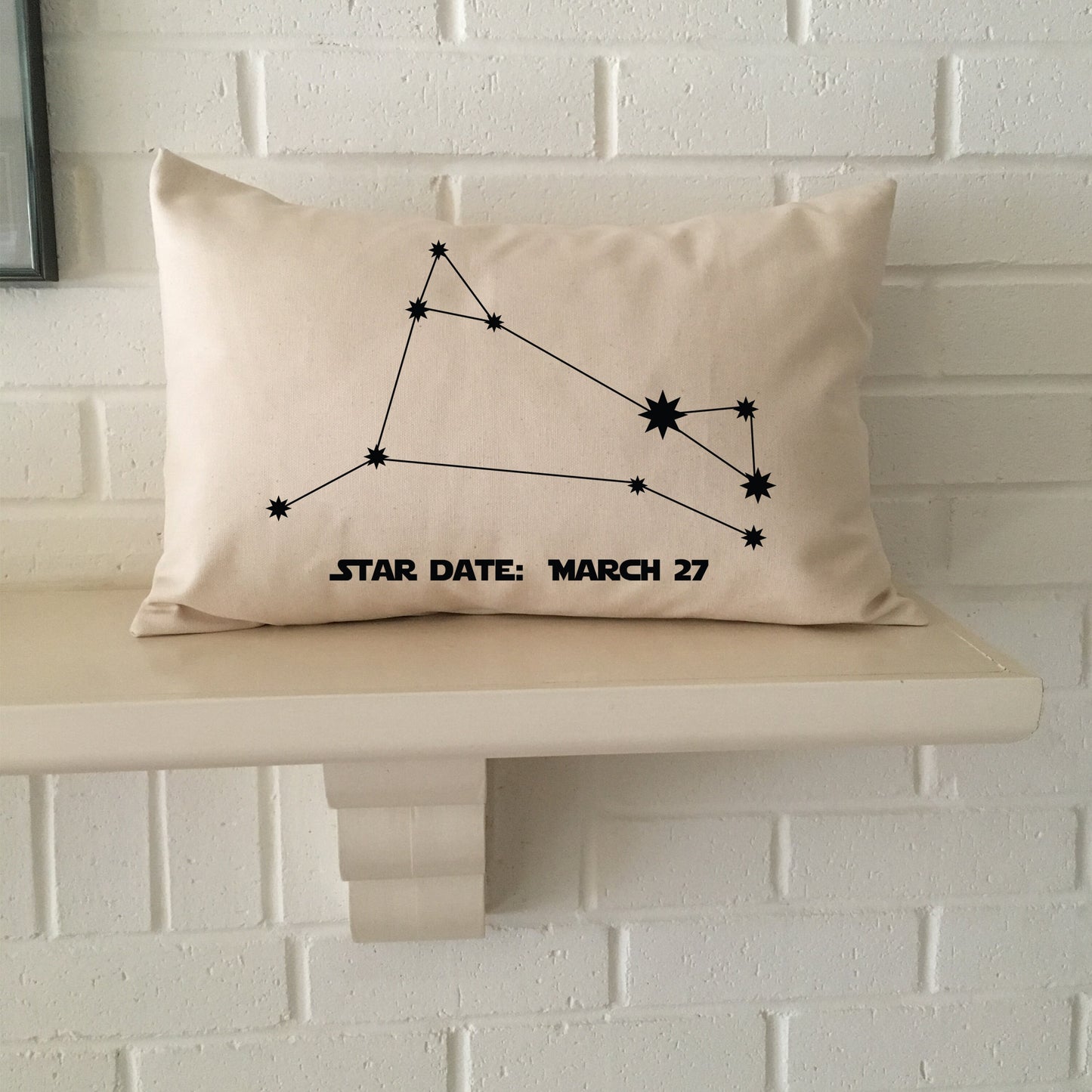 Personalized Aries constellation zodiac gift accent pillow with birthday "star date" for boyfriend, girlfriend, son, daughter, or yourself!