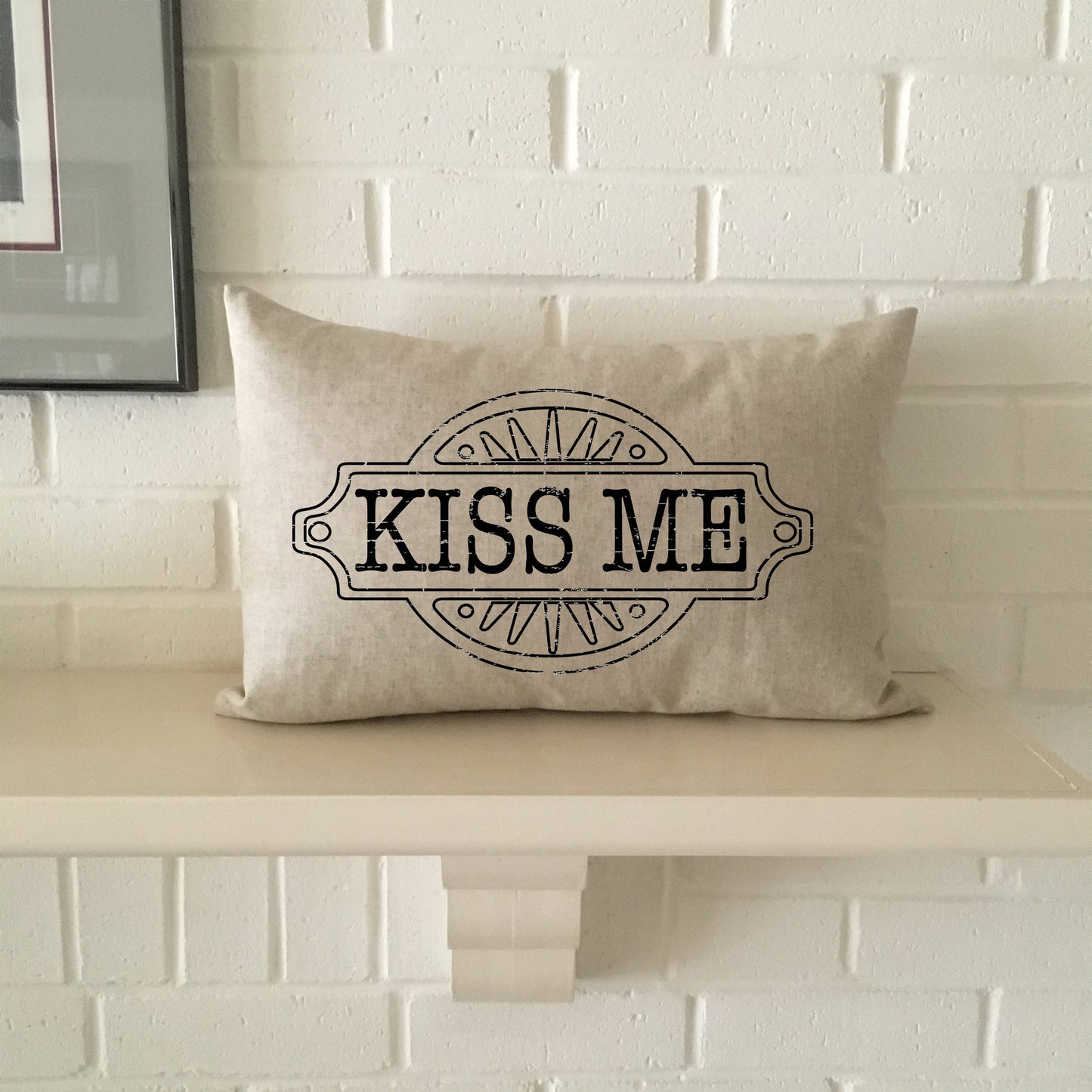 Valentine gift sweetheart sayings pillow, lightly distressed in natural cotton or linen, use our saying or create your own unique pillow