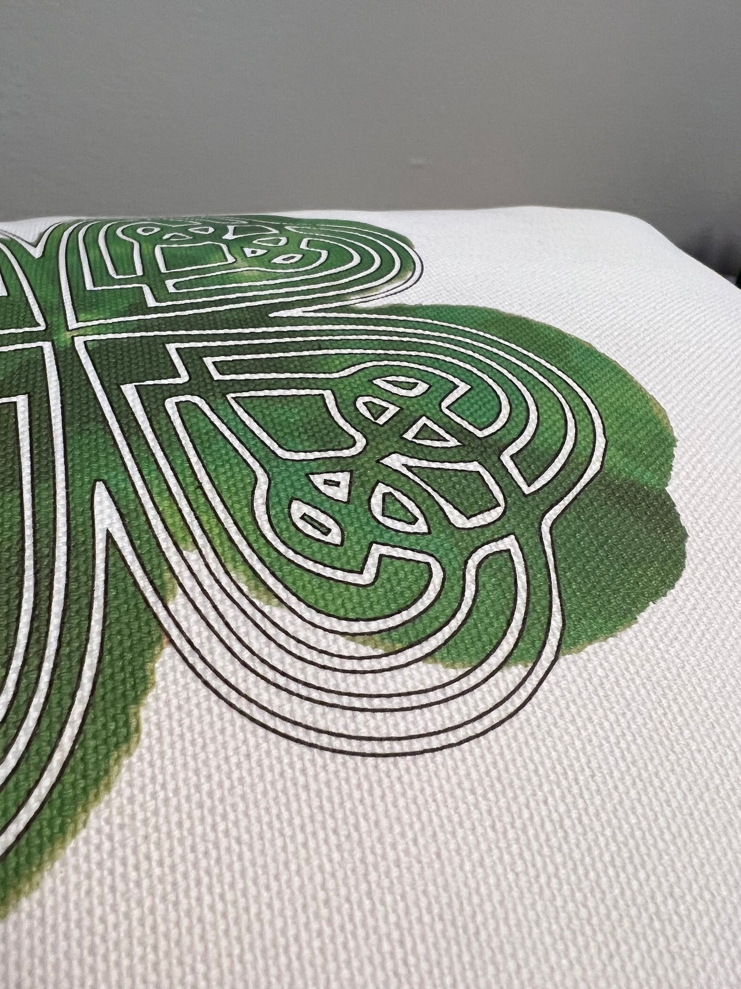 Pillow Shamrocks | Irish Shamrocks | Shamrock Home Decor | Celtic Decorative Pillows | Irish Pillow | Saint Patricks Decor | Rustic holiday