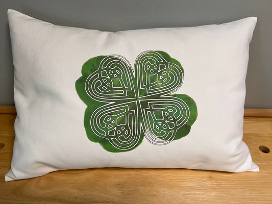 Pillow Shamrock | Irish Shamrock | Shamrock Home Decor | Celtic Decorative Pillows | Irish Pillow | Saint Patricks Decor | Rustic holiday